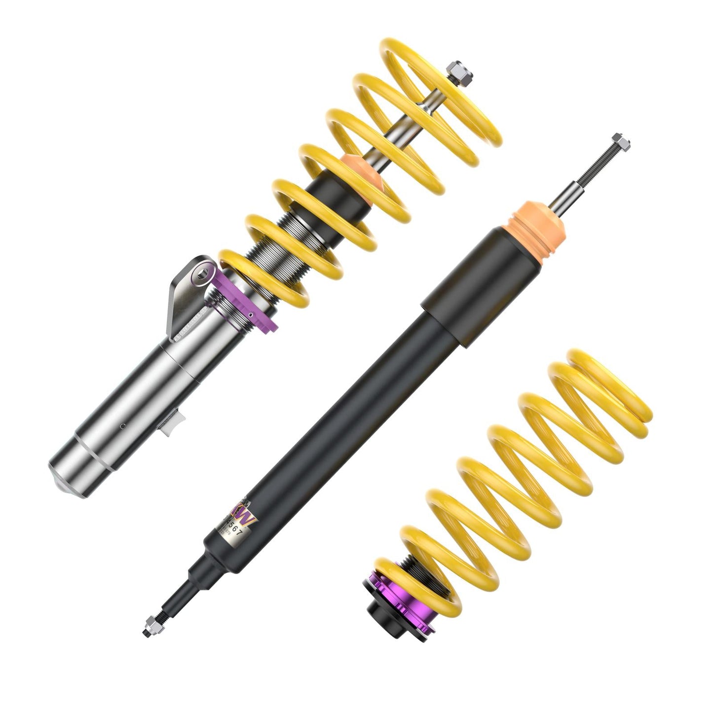 10220032 | KW Coilover | KW Coilover suspension V1 inox | Car type: BMW 3 (E90) 390L, 390X, 3L, M3, M3 GTS, M390 02/2004-02/2012 320 d - 125kW - 1995ccm - 4 cyl. - Rear-Wheel Drive Only Models Year: 04/2005-01/2012 Axle Load FA/RA (kg): -1090/-1135