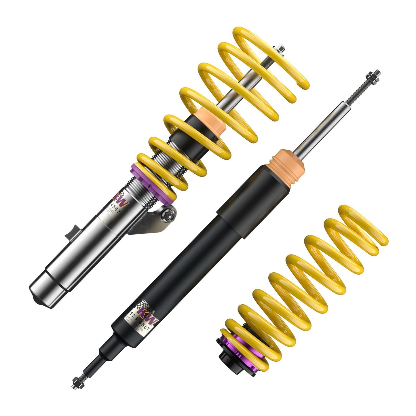 18020032 | KW Coilover | KW Coilover suspension V2 comfort | Car type: BMW 3 (E90) 390L, 390X, 3L, M3, M3 GTS, M390 02/2004-02/2012 320 d - 125kW - 1995ccm - 4 cyl. - Rear-Wheel Drive Only Models Year: 04/2005-01/2012 Axle Load FA/RA (kg): -1090/-1135