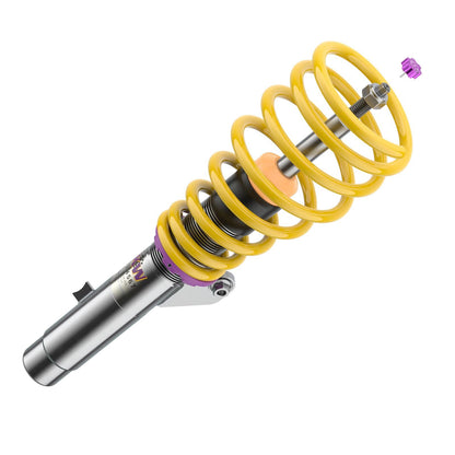 18020032 | KW Coilover | KW Coilover suspension V2 comfort | Car type: BMW 3 (E90) 390L, 390X, 3L, M3, M3 GTS, M390 02/2004-02/2012 320 d - 125kW - 1995ccm - 4 cyl. - Rear-Wheel Drive  Only Models Year: 04/2005-01/2012 Axle Load FA/RA (kg): -1090/-1135