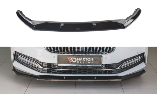 MAXTON DESIGN | Front diffuser V.2 Skoda Superb Liftback / Combi Mk3 Facelift