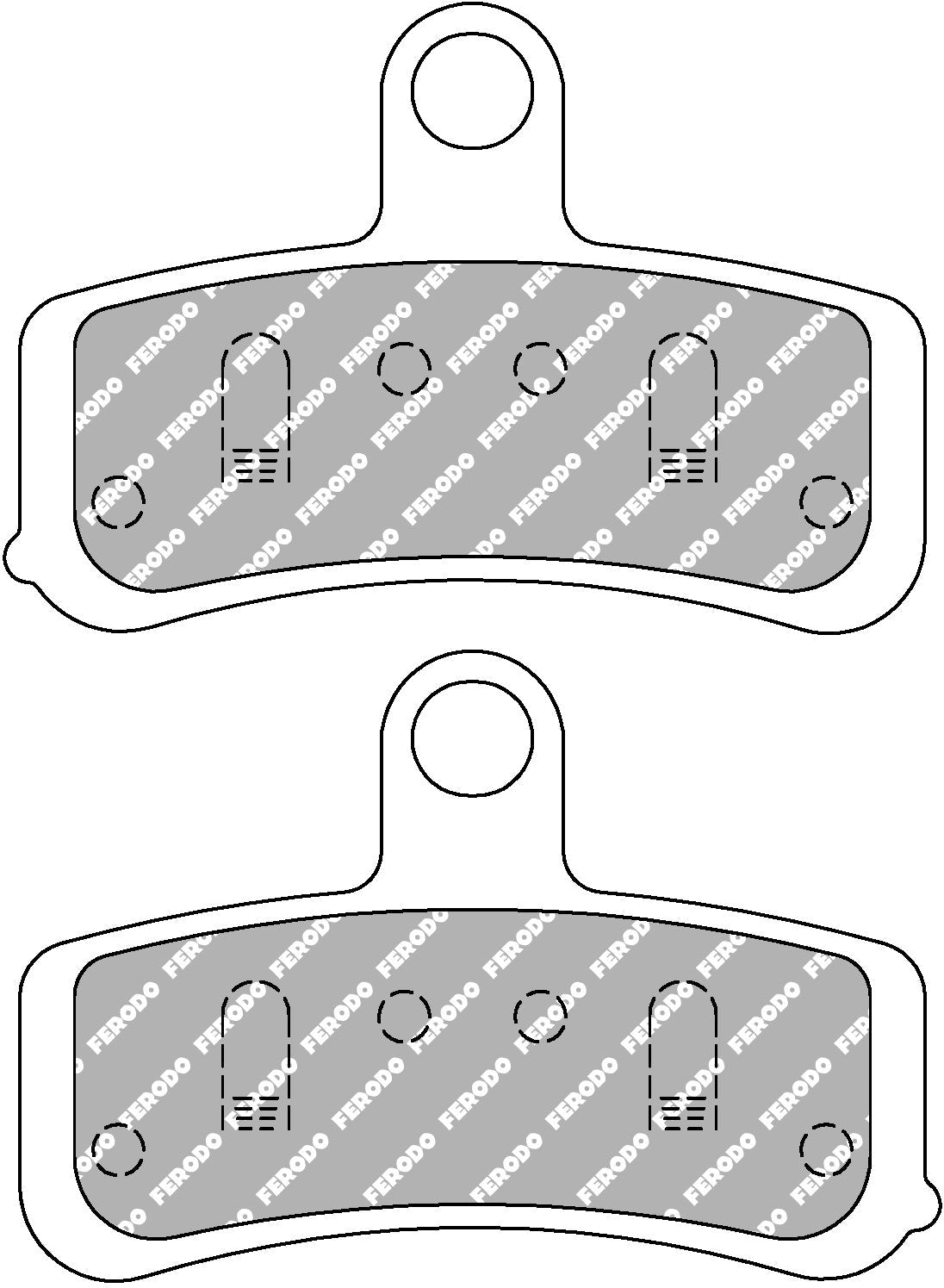 FDB2250ST | Ferodo | SinterGrip Rear Brakepad | Harley Davidson