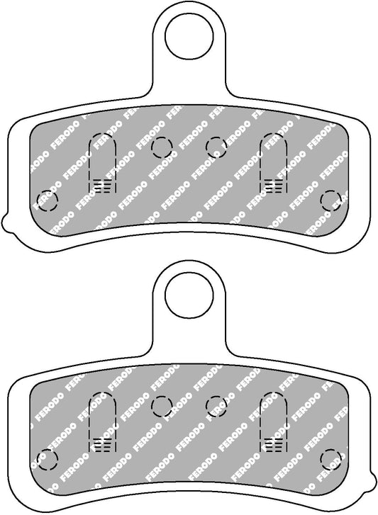 FDB2250ST | Ferodo | SinterGrip Rear Brakepad | Harley Davidson